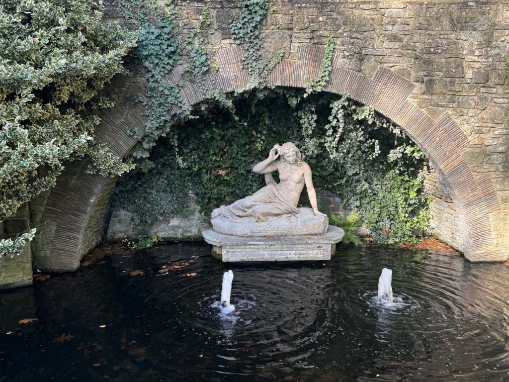 Statue of Sabrina in The Dingle