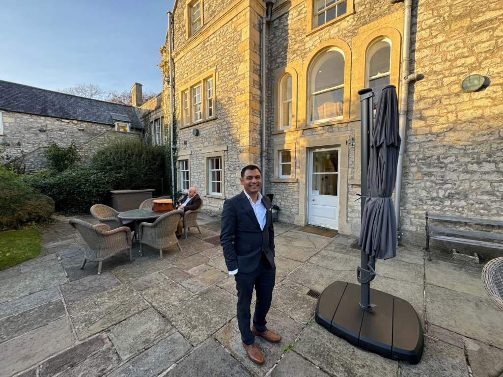 Imran in the grounds of Montigo Resorts Somerset at Charlton House