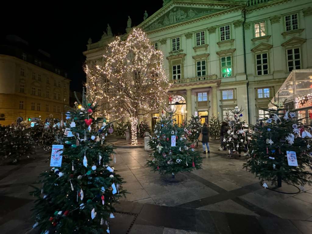 The Christmas forest by Primate's Square Bratislava