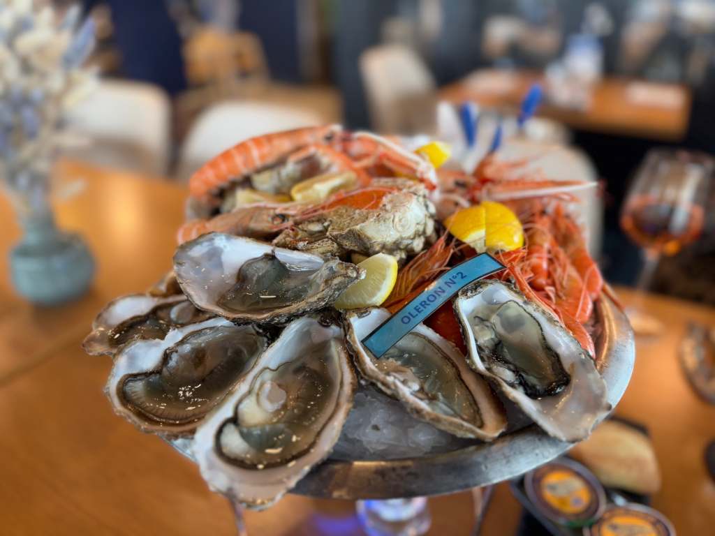 Plateau de fruits de mer at Etaples