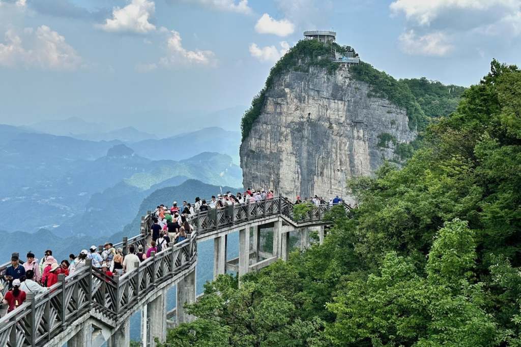 An Elevated Pathway on Tienman Mountain in Zhangjiajie, China