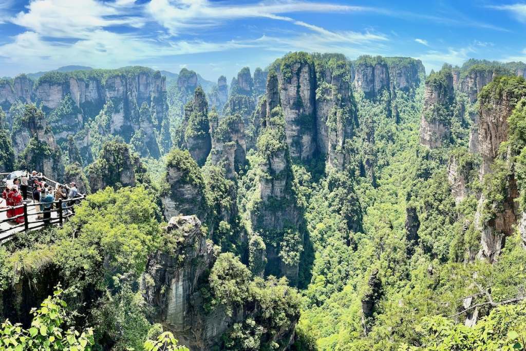 Viewing Platform in Zhangjiajie National Park in Zhangjiajie, China