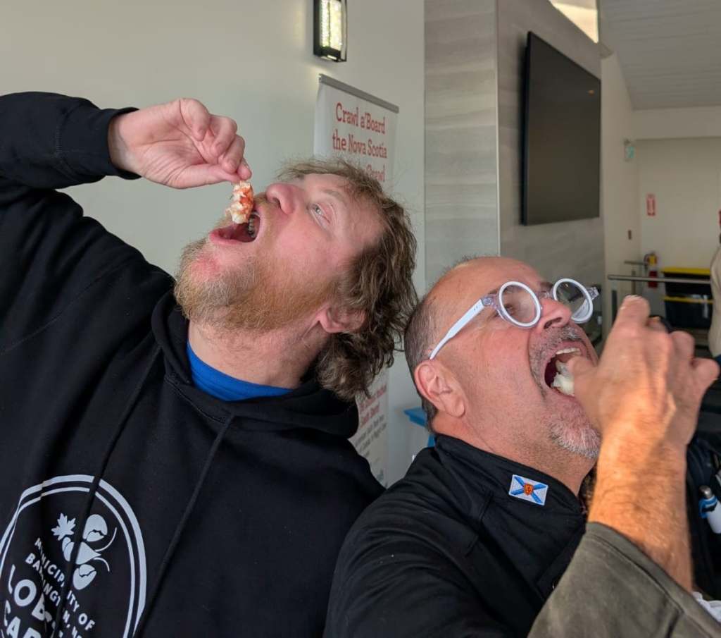 Mark and Alain try some lobster sliders