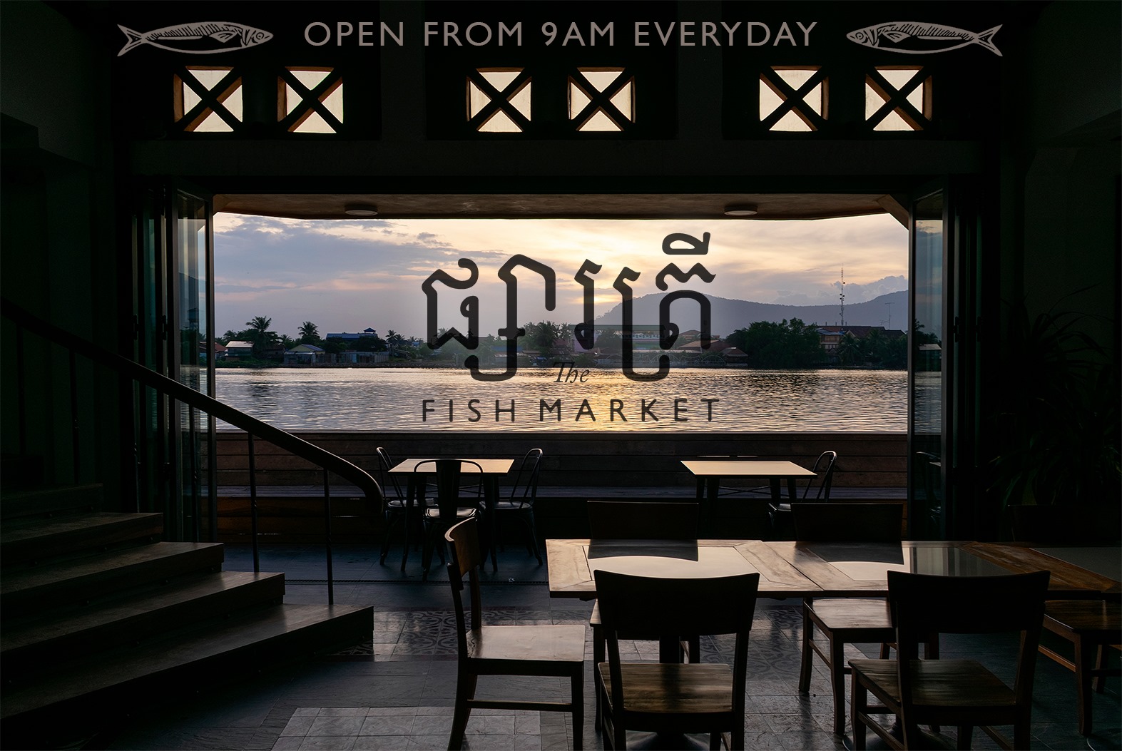 The Fishmarket Restaurant in Kampot