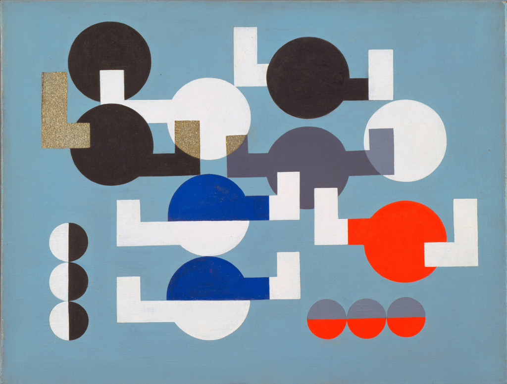 Composition of Circles and Overlapping Angles 1930 The Museum of Modern Art, New York. The Riklis Collection of McCrory Corporation. Photo: The Museum of Modern Art, Department of Imaging and Visual Resources. © 2019 Artists Rights Society (ARS), New York / VG Bild-Kunst, Bonn