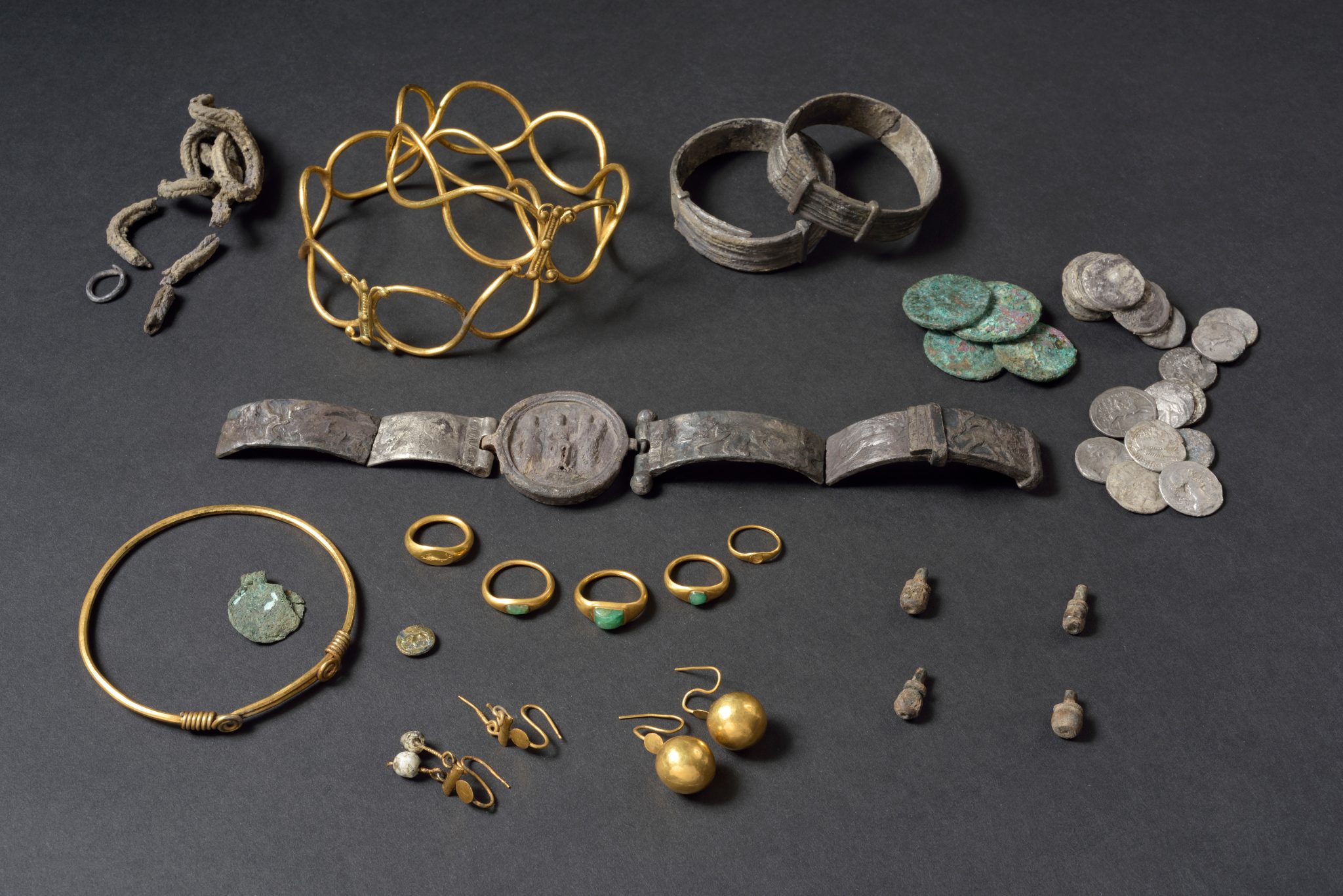 The Fenwick Treasure.©Colchester Museums. Image Credit Douglas Atfield