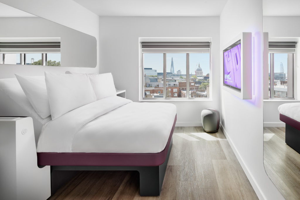 Spacious room at YOTEL London