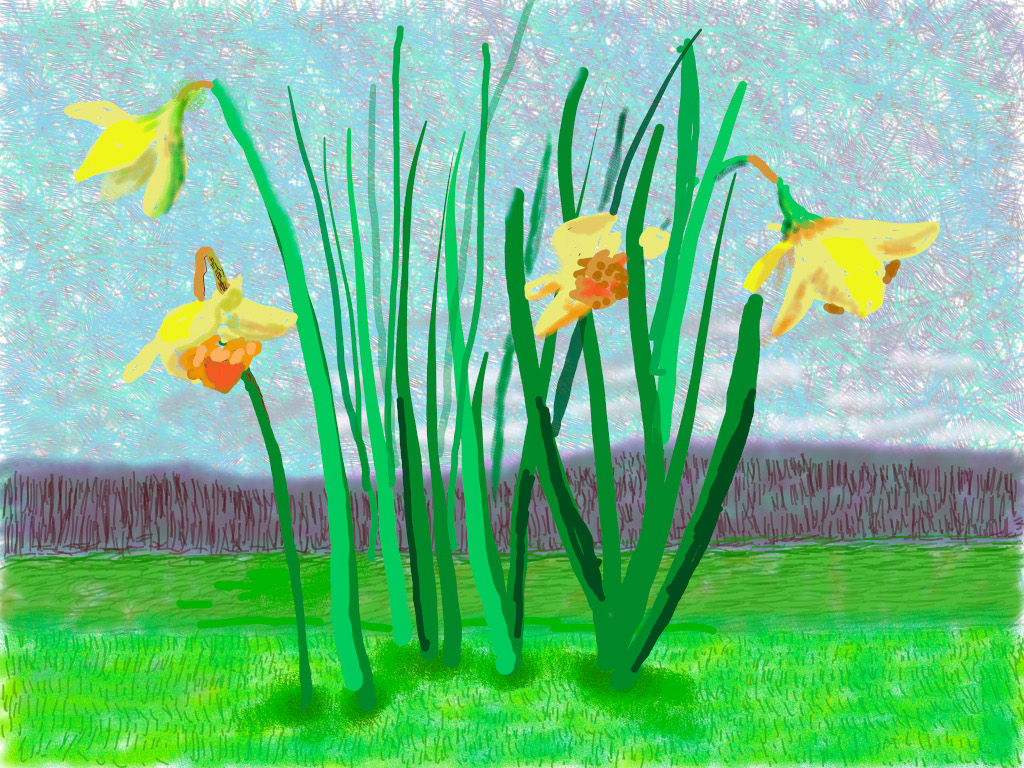 David Hockney "No. 118", 16th March 2020 iPad painting © David Hockney